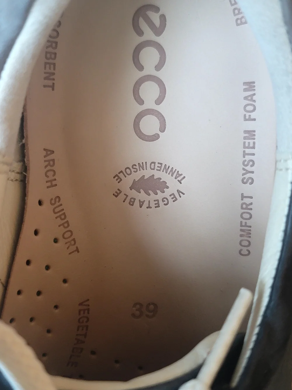 ECCO Women's Navy Leather Sneakers with White Laces